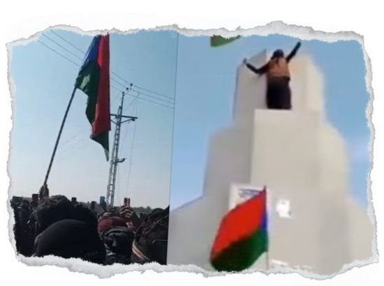 Seeing The Opportunity, The Balochs Took Down The Flags Of Pakistan