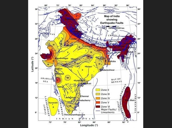 Map Of Earthquake In Punjab